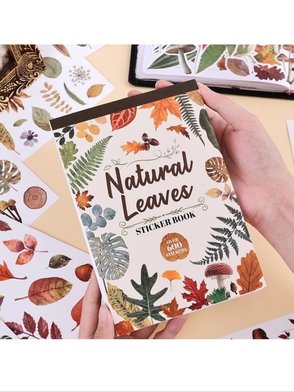 Natural Leaves Sticker Book - Botanical Fall Colors